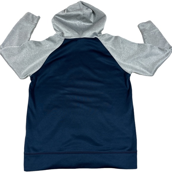 Official Merch FCB FC Barcelona Men’s Grey/Blue Hoodie Sweatshirt Size Small - Picture 2 of 12